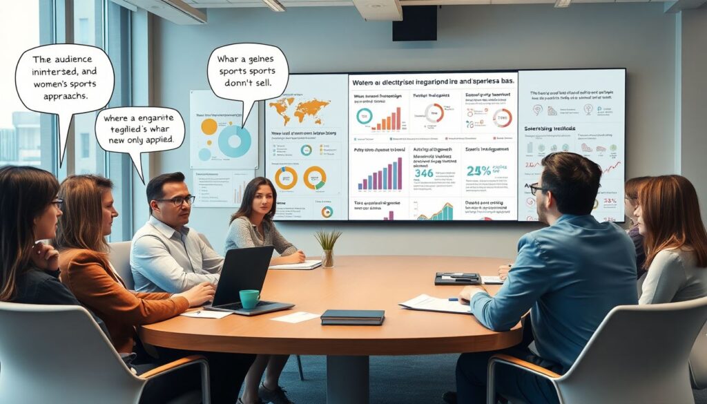 Гендерная равенство в спортивной журналистике - иллюстрация