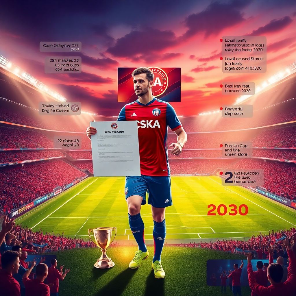 Иван Обляков продлил контракт с ЦСКА до сезона 2029/30