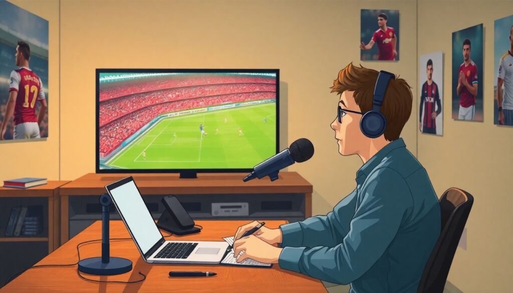 Комментирование матчей в условиях ограниченного времени - иллюстрация