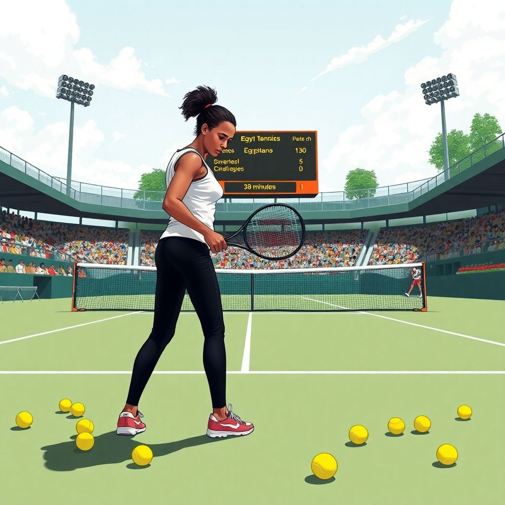 Самая странная участница тенниса: 38 минут, сделавшие Хаджар Абделькадер посмешищем